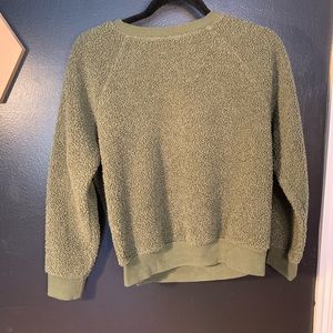 DONATED: Faux Fur Shearling Sweatshirt